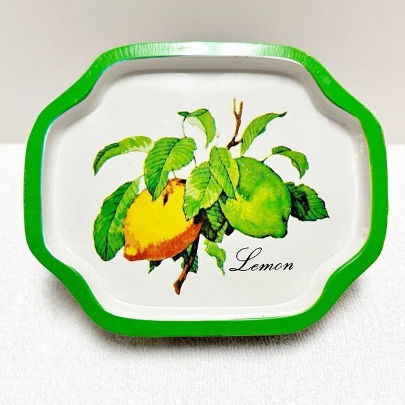 Vintage Lemon Tin Dish - Picture 1 of 5